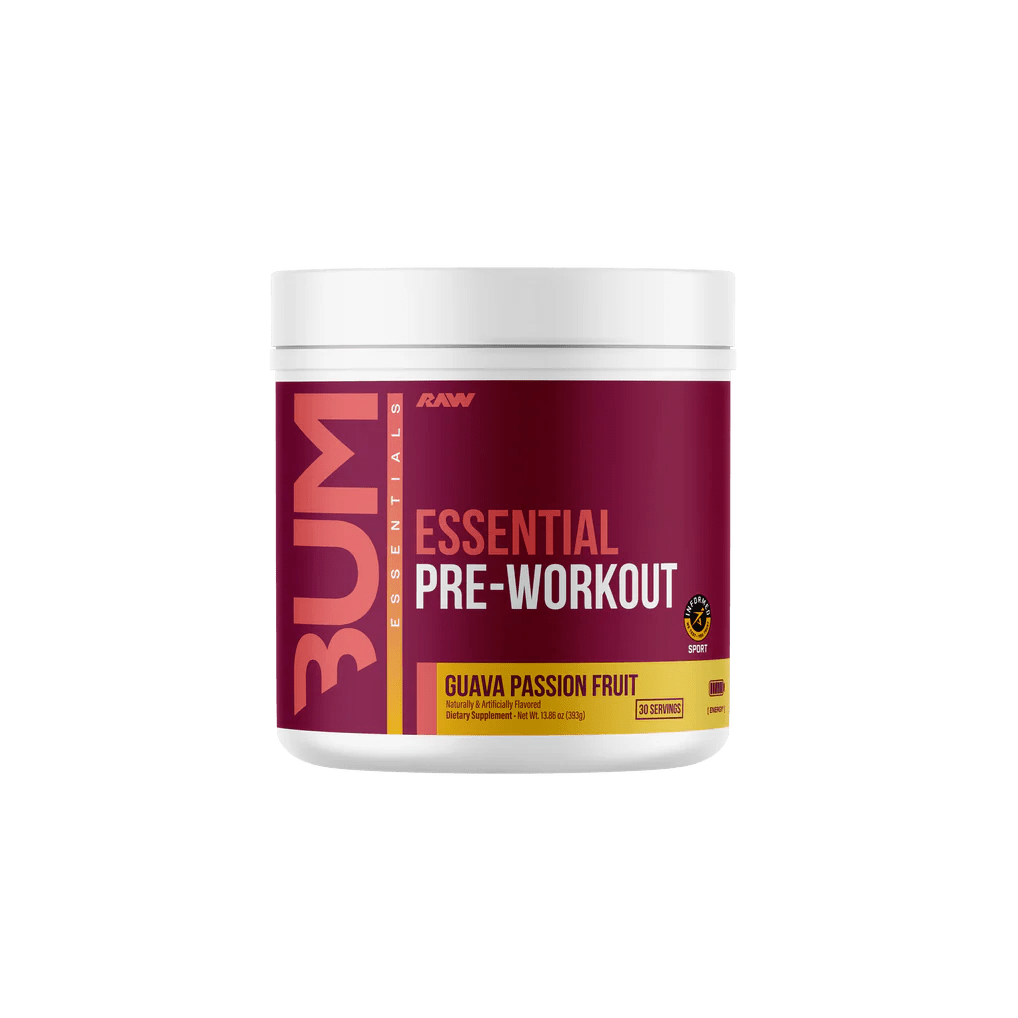 Raw – BUM Essential Pre - Workout - Guava Passion Fruit - Pre - Workout - Animal Supps | Sports Nutrition & Supplement Store | Vineland, NJ
