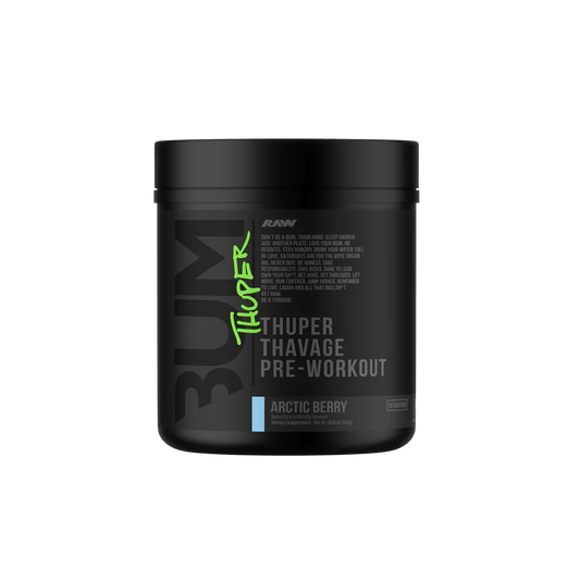 Raw - CBUM Thuper Thavage Pre - Workout - Arctic Berry 20serv - Pre - Workout - Animal Supps | Sports Nutrition & Supplement Store | Vineland, NJ