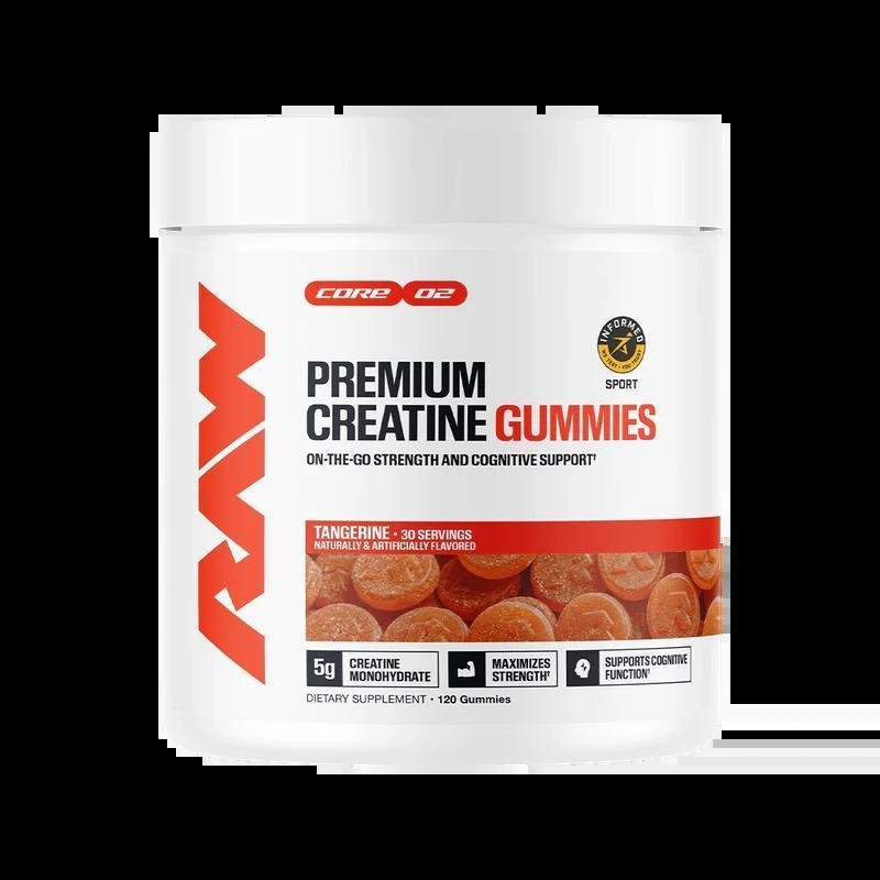 Raw - Premium Creatine Gummies - Tangerine 30serv - Creatine -Animal Supps | Supplement, Sports Nutrition, and Vitamin Shop | Vineland NJ