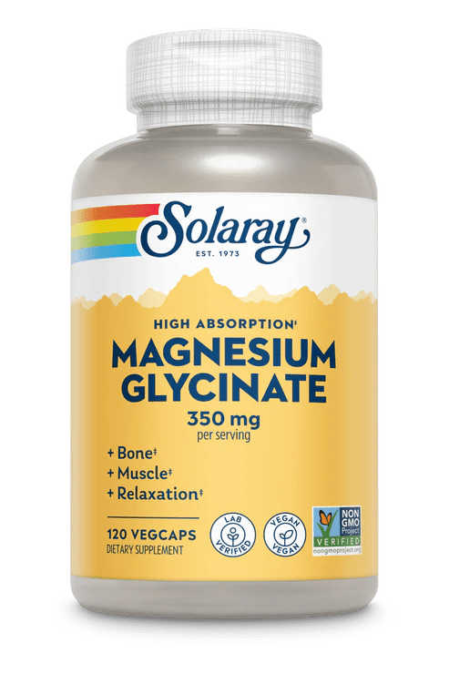Solaray - Magnesium Glycinate 350mg - Magnesium - Animal Supps | Sports Nutrition & Supplement Store | Vineland, NJ