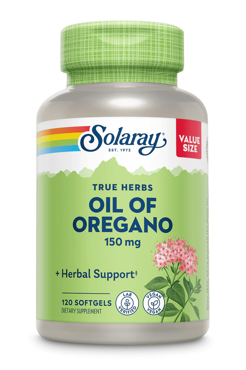 Solaray - Oil Of Oregano - 150mg 120ct - Herbal Supplement - Animal Supps | Sports Nutrition & Supplement Store | Vineland, NJ