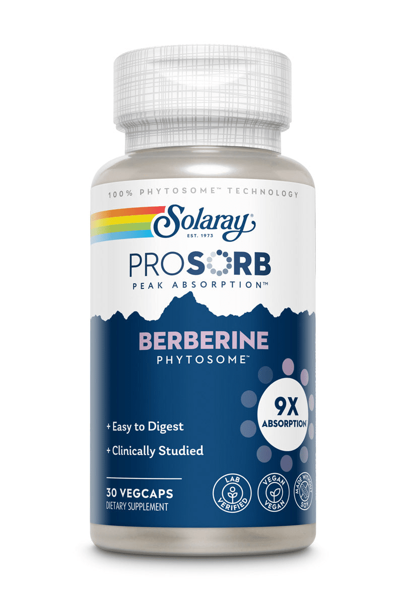 Solaray - ProSorb Berberine 9x - 550mg 30ct - Herbal Supplement - Animal Supps | Sports Nutrition & Supplement Store | Vineland, NJ