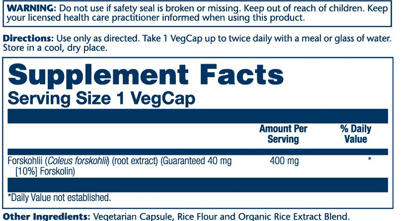 Solaray - Super Forskohlii - Herbal Supplement - Animal Supps | Sports Nutrition & Supplement Store | Vineland, NJ