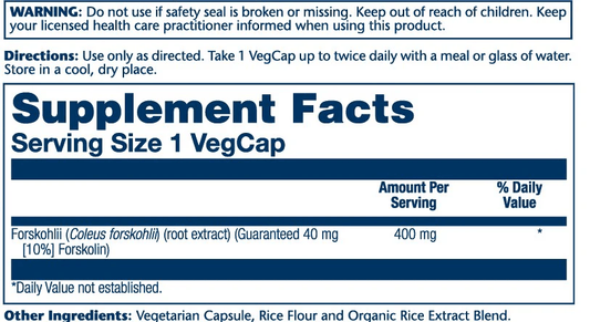 Solaray - Super Forskohlii - Herbal Supplement - Animal Supps | Sports Nutrition & Supplement Store | Vineland, NJ