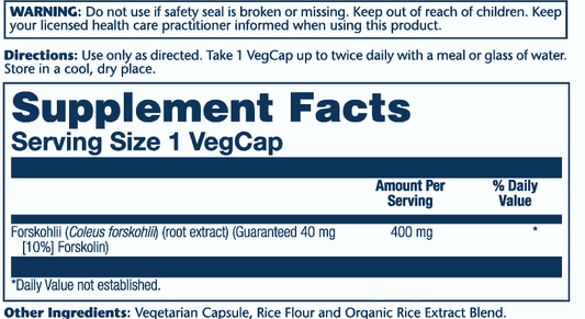 Solaray - Super Forskohlii - Herbal Supplement - Animal Supps | Sports Nutrition & Supplement Store | Vineland, NJ