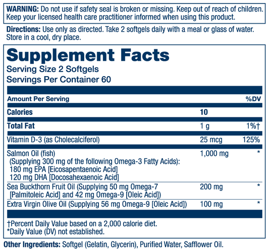 Solaray - Super Omega 3 - 7 - 9 - 120ct - Omegas - Animal Supps | Sports Nutrition & Supplement Store | Vineland, NJ