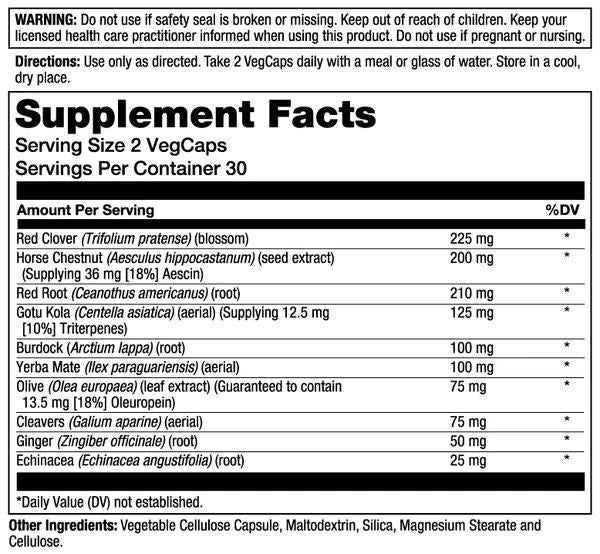 Solaray - Total Cleanse Lymph - 60caps - Vitamin & Mineral -Animal Supps | Supplement, Sports Nutrition, and Vitamin Shop | Vineland NJ