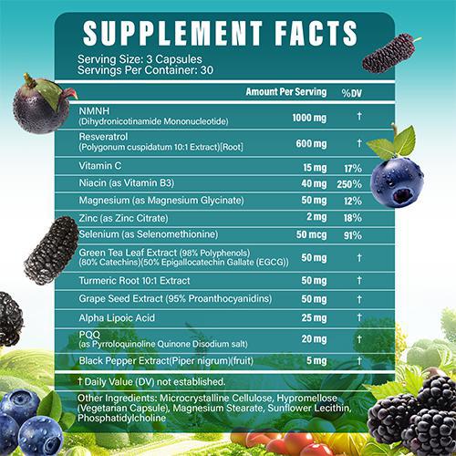 Tatavonix – NMNH (13 - in - 1 with Resveratrol) - Vitamin & Mineral - Animal Supps | Sports Nutrition & Supplement Store | Vineland, NJ