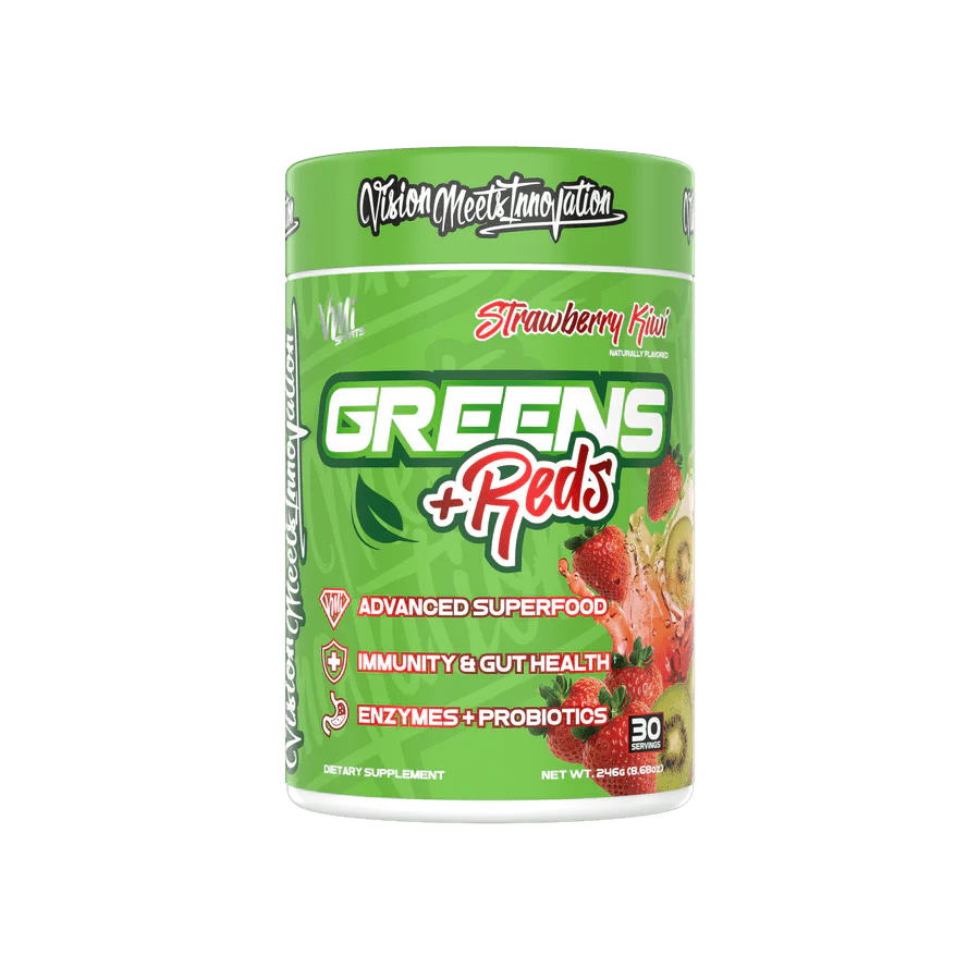 VMI - Greens & Reds - Strawberry Kiwi 30serv - Superfoods - Animal Supps | Sports Nutrition & Supplement Store | Vineland, NJ