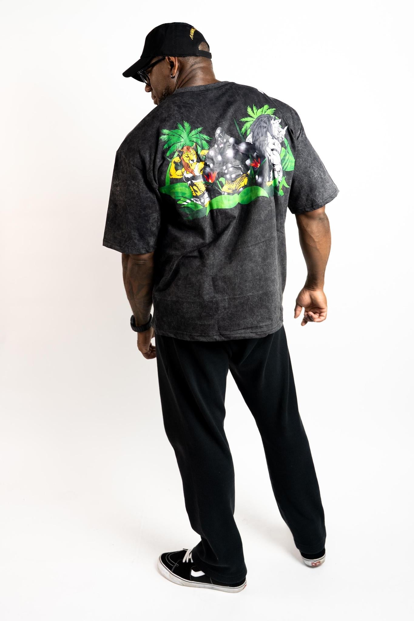 Washed Oversized T-shirt - Spring Drop - S - Clothing & Gear - Animal Supps | Sports Nutrition & Supplement Store | Vineland, NJ