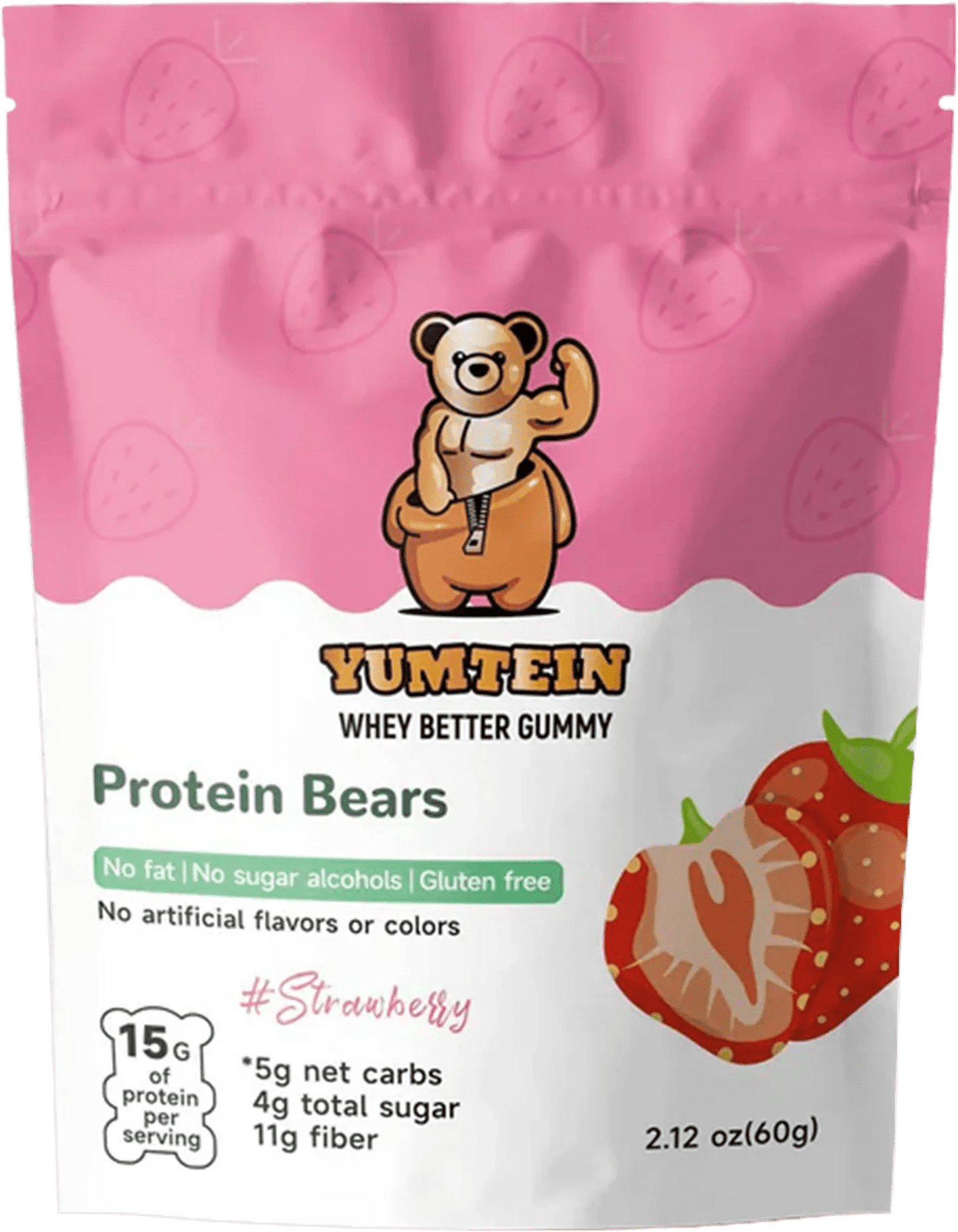 Yumtein - Whey Better Protein Gummies - Strawberry - Food/Snacks - Animal Supps | Sports Nutrition & Supplement Store | Vineland, NJ