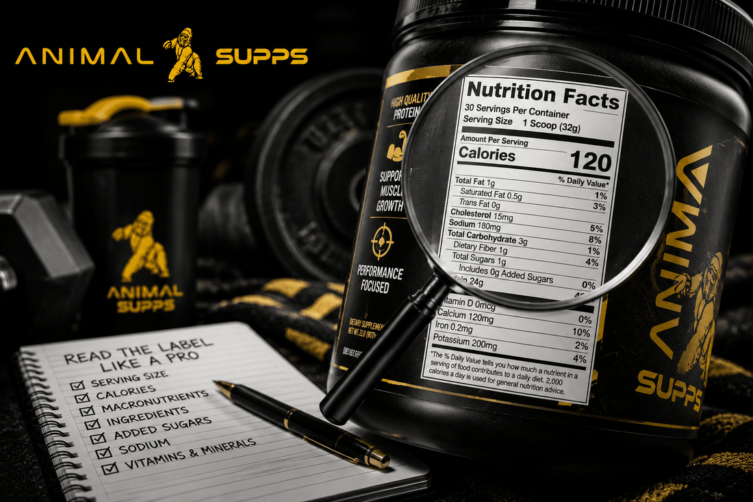 How to look a Nutrition Label Like a Pro - Animal Supps | Supplement, Sports Nutrition, and Vitamin Shop | Vineland NJ