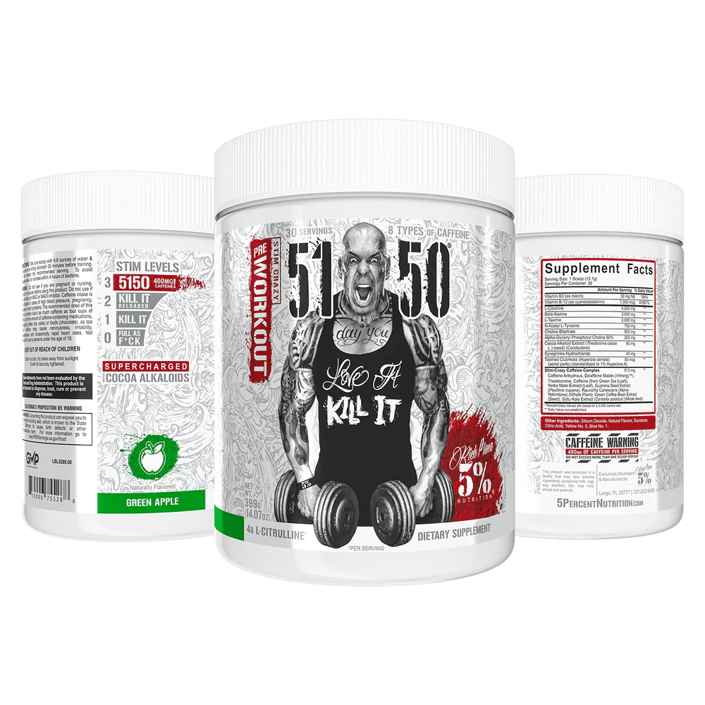 5% Nutrition - 51/50 - Pre - Workout - Animal Supps | Sports Nutrition & Supplement Store | Vineland, NJ