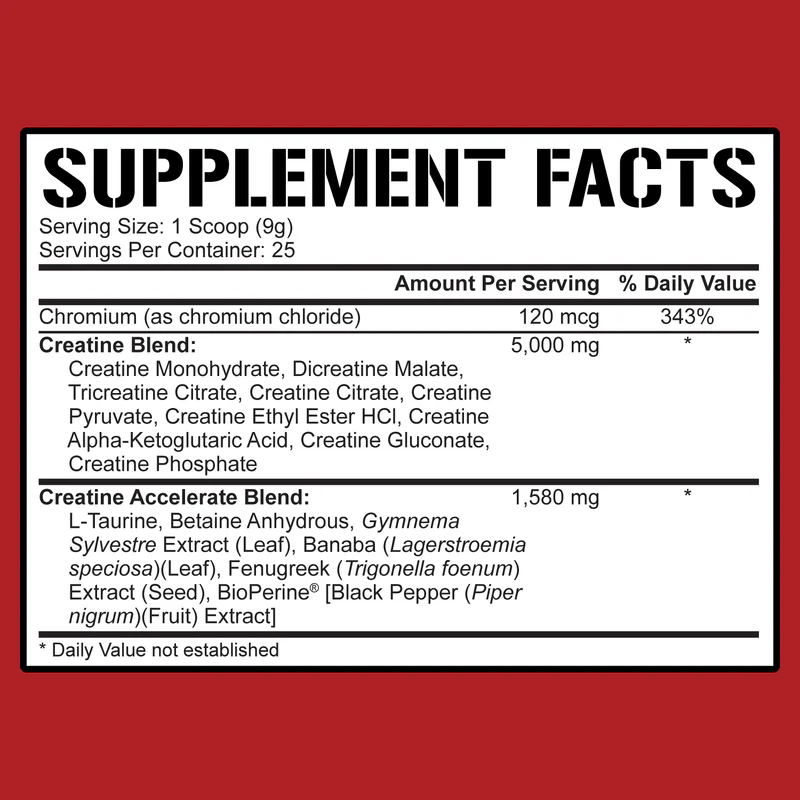 5% Nutrition - Crea - Ten - Lemon Lime 25serv - Recovery - Animal Supps | Sports Nutrition & Supplement Store | Vineland, NJ
