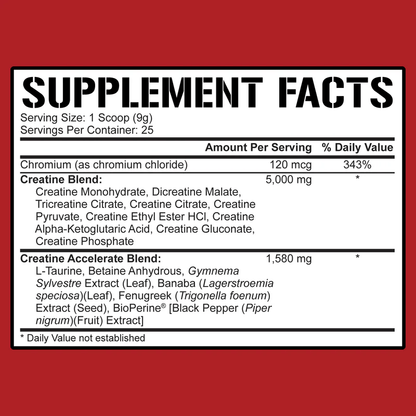 5% Nutrition - Crea - Ten - Lemon Lime 25serv - Recovery - Animal Supps | Sports Nutrition & Supplement Store | Vineland, NJ