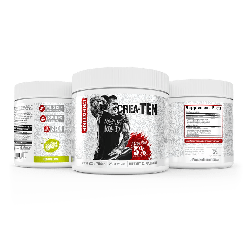 5% Nutrition - Crea - Ten - Lemon Lime 25serv - Recovery - Animal Supps | Sports Nutrition & Supplement Store | Vineland, NJ