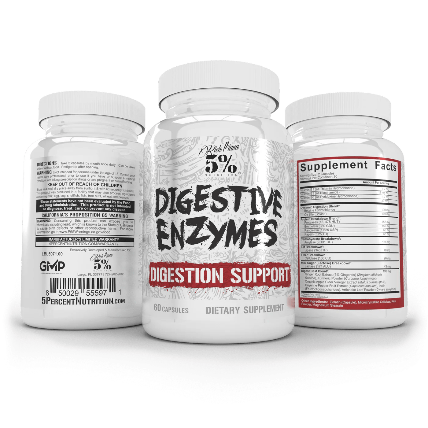 5% Nutrition - Digestive Enzymes - Digestive Enyzmes - Animal Supps | Sports Nutrition & Supplement Store | Vineland, NJ