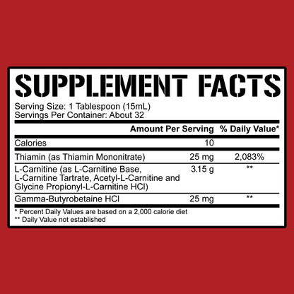 5% Nutrition - Liquid L - Carnitine 3150 - Watermelon - Fat Burner - Animal Supps | Sports Nutrition & Supplement Store | Vineland, NJ