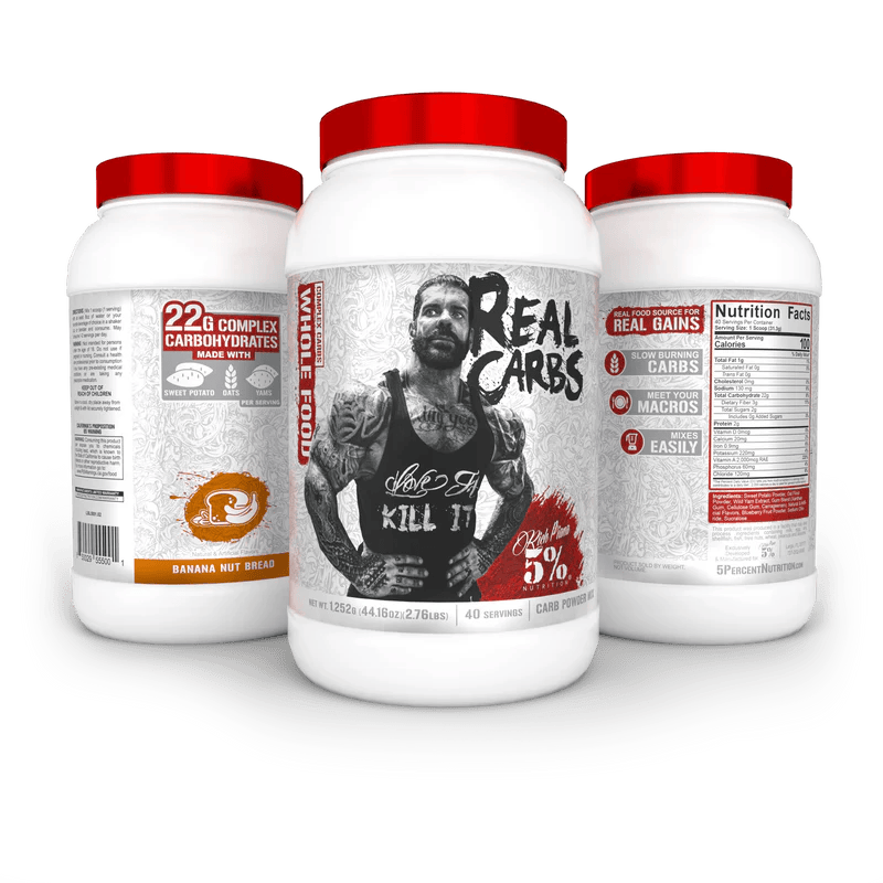 5% Nutrition - Real Carbs - Banana Nut Bread 40serv - Carbs - Animal Supps | Sports Nutrition & Supplement Store | Vineland, NJ