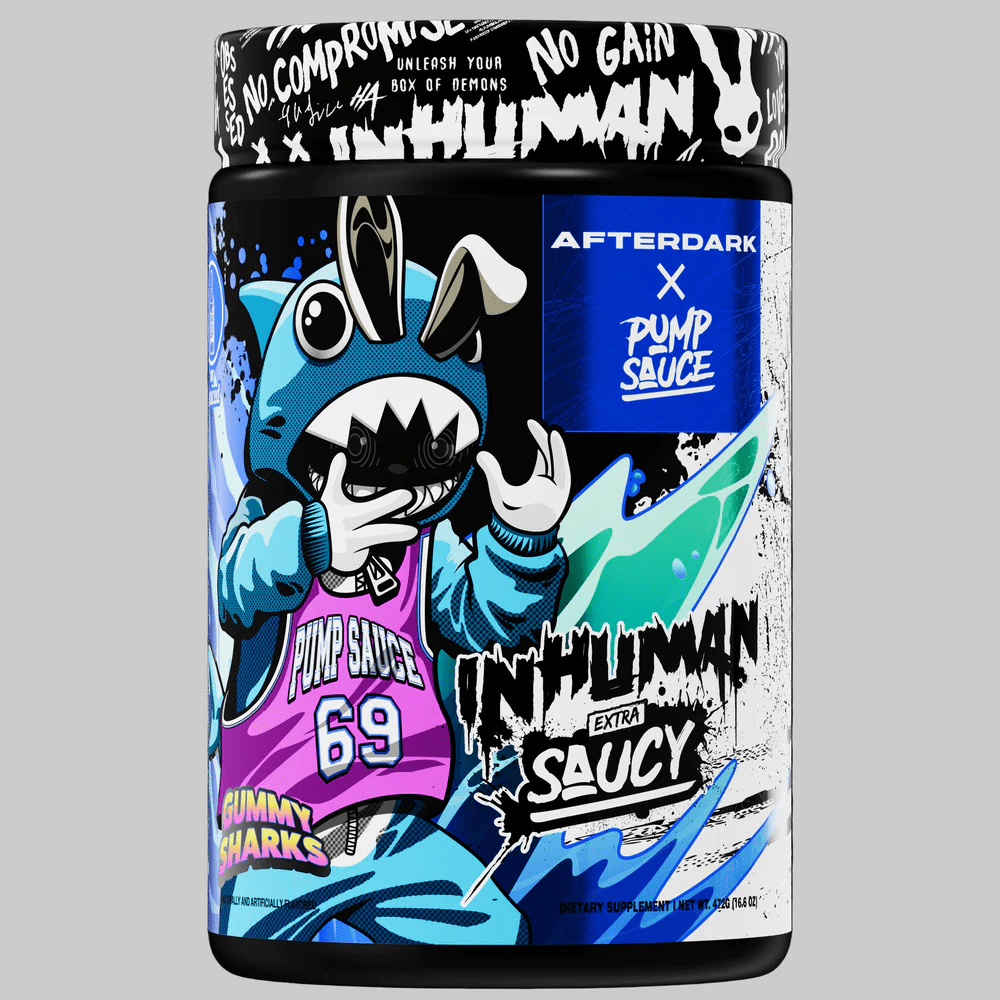 Afterdark x Pump Sauce - Inhuman Extra Saucy Pre - Workout - Gummy Sharks - Pre - Workout - Animal Supps | Sports Nutrition & Supplement Store | Vineland, NJ