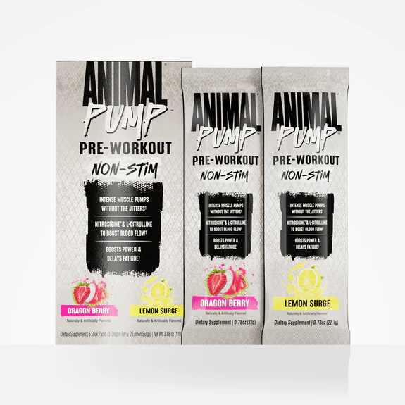 Animal Pump Pre - Workout Non - Stim Singles - Lemon Surge Single - Food/Snacks - Animal Supps | Supplement, Sports Nutrition, and Vitamin Shop | Vineland NJ