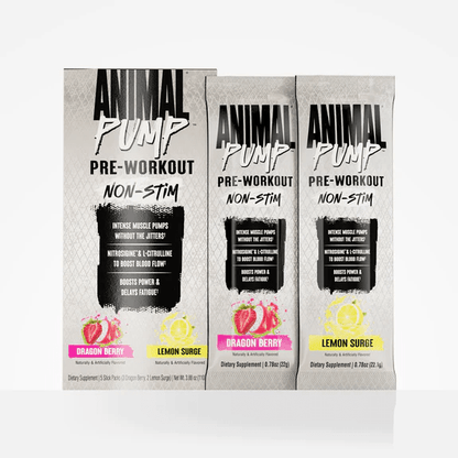 Animal Pump Pre - Workout Non - Stim Singles - Lemon Surge Single - Food/Snacks - Animal Supps | Supplement, Sports Nutrition, and Vitamin Shop | Vineland NJ
