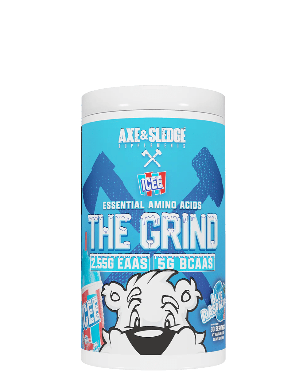 Axe & Sledge - Grind - ICEE Blue Raspberry 30serv - Recovery - Animal Supps | Sports Nutrition & Supplement Store | Vineland, NJ