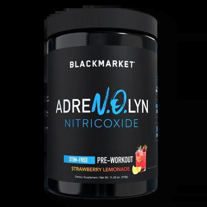 Black Market - AdreNOlyn Nitric Oxide - strawberry Lemonade 25serv - Pre - Workout - Animal Supps | Supplement, Sports Nutrition, and Vitamin Shop | Vineland NJ