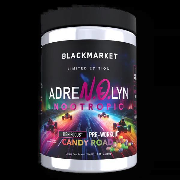 Black Market - AdreNOlyn Nootropic - Candy Road Limited Edition 25serv - Pre - Workout - Animal Supps | Supplement, Sports Nutrition, and Vitamin Shop | Vineland NJ