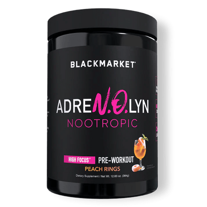 Black Market - AdreNOlyn Nootropic - Peach Rings 25serv - Pre - Workout - Animal Supps | Sports Nutrition & Supplement Store | Vineland, NJ