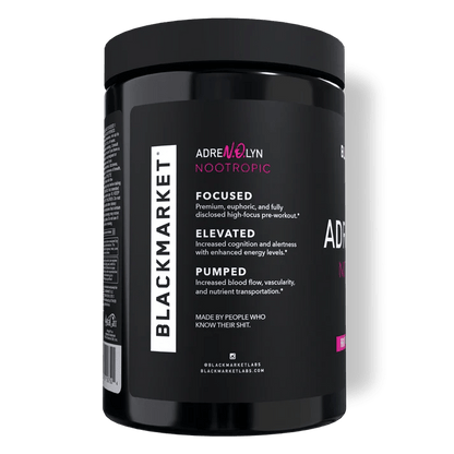 Black Market - AdreNOlyn Nootropic - Peach Rings 25serv - Pre - Workout - Animal Supps | Sports Nutrition & Supplement Store | Vineland, NJ