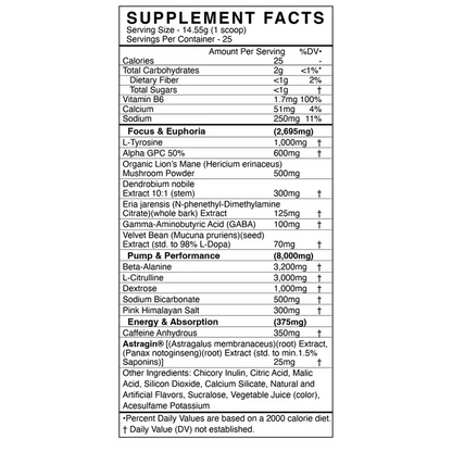 Black Market - AdreNOlyn Nootropic - Peach Rings 25serv - Pre - Workout - Animal Supps | Sports Nutrition & Supplement Store | Vineland, NJ