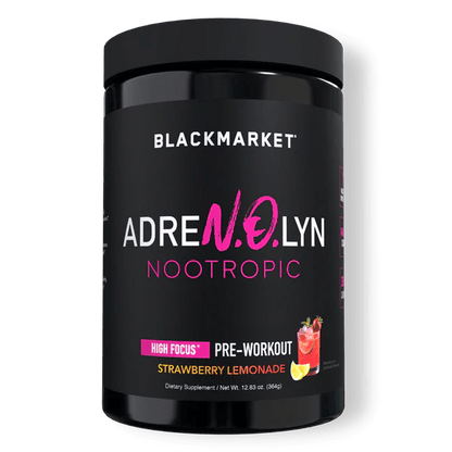 Black Market - AdreNOlyn Nootropic - Strawberry Lemonade 25serv - Pre - Workout - Animal Supps | Sports Nutrition & Supplement Store | Vineland, NJ