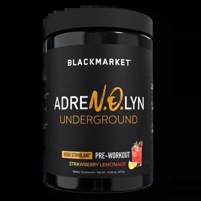 Black Market - AdreNOlyn Underground - strawberry Lemonade 25serv - Pre - Workout - Animal Supps | Supplement, Sports Nutrition, and Vitamin Shop | Vineland NJ