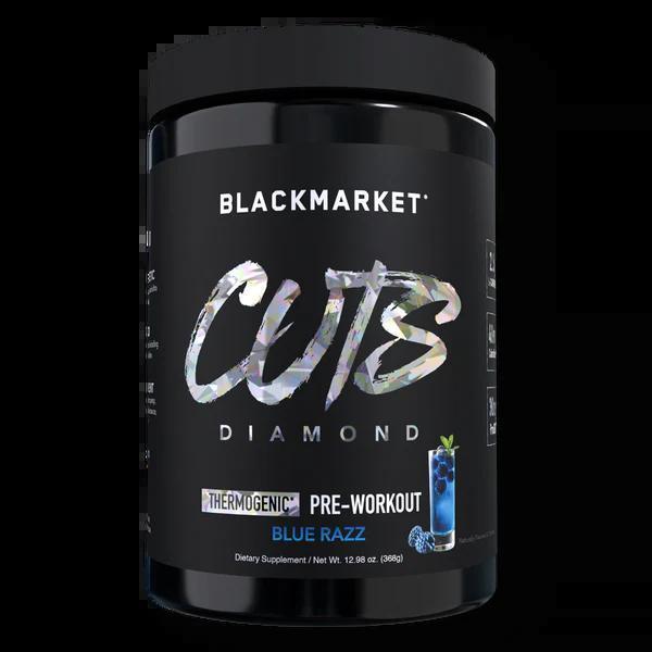 Black Market - CUTS Diamond - Blue Razz 25 servings - Pre - Workout - Animal Supps | Supplement, Sports Nutrition, and Vitamin Shop | Vineland NJ