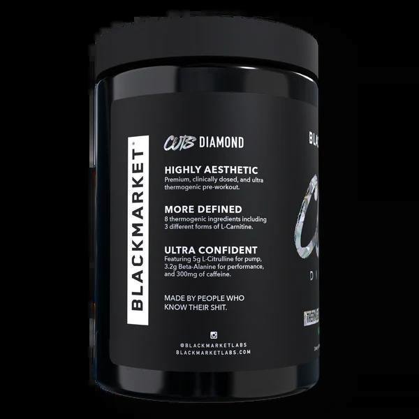 Black Market - CUTS Diamond - Blue Razz 25 servings - Pre - Workout - Animal Supps | Supplement, Sports Nutrition, and Vitamin Shop | Vineland NJ