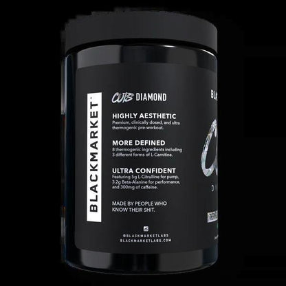 Black Market - CUTS Diamond - Blue Razz 25 servings - Pre - Workout - Animal Supps | Supplement, Sports Nutrition, and Vitamin Shop | Vineland NJ