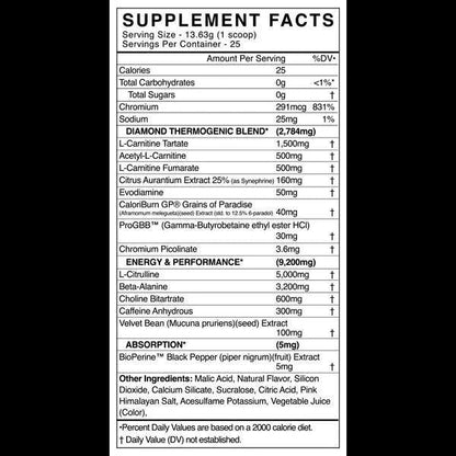 Black Market - CUTS Diamond - Blue Razz 25 servings - Pre - Workout - Animal Supps | Supplement, Sports Nutrition, and Vitamin Shop | Vineland NJ