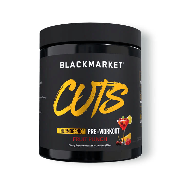 Black Market - CUTS - Fruit Punch 30serv - Pre - Workout - Animal Supps | Sports Nutrition & Supplement Store | Vineland, NJ