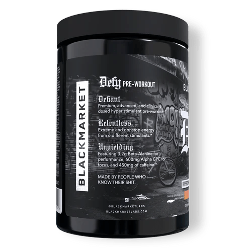 Black Market - DEFY - Peach Rings 20/40serv - Pre - Workout - Animal Supps | Sports Nutrition & Supplement Store | Vineland, NJ