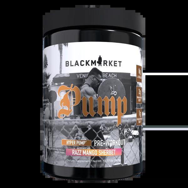 Black Market - Pump - Razz Mango Sherbert 20/40serv - Pre - Workout - Animal Supps | Supplement, Sports Nutrition, and Vitamin Shop | Vineland NJ