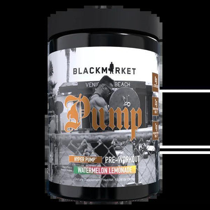 Black Market - Pump - Watermelon Lemonade 20/40serv - Pre - Workout - Animal Supps | Supplement, Sports Nutrition, and Vitamin Shop | Vineland NJ