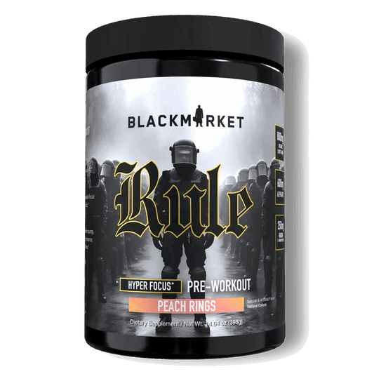 Black Market - RULE - Razz Mango Sherbert 20/40serv - Pre - Workout - Animal Supps | Sports Nutrition & Supplement Store | Vineland, NJ