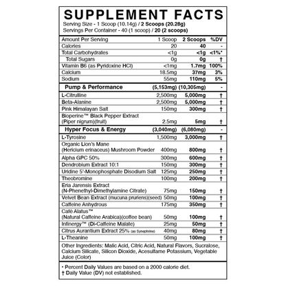 Black Market - RULE - Razz Mango Sherbert 20/40serv - Pre - Workout - Animal Supps | Sports Nutrition & Supplement Store | Vineland, NJ