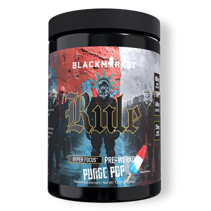 Black Market - RULE - Razz Mango Sherbert 20/40serv - Pre - Workout - Animal Supps | Sports Nutrition & Supplement Store | Vineland, NJ