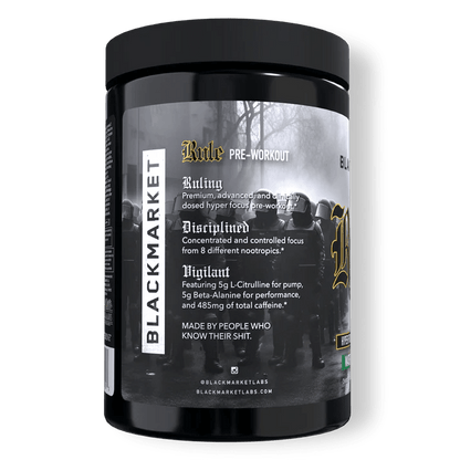 Black Market - RULE - Razz Mango Sherbert 20/40serv - Pre - Workout - Animal Supps | Sports Nutrition & Supplement Store | Vineland, NJ