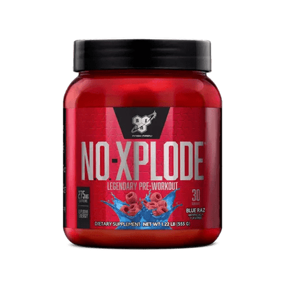 BSN - N.O. XPLODE - Blue Raz 30serv - Pre - Workout - Animal Supps | Sports Nutrition & Supplement Store | Vineland, NJ