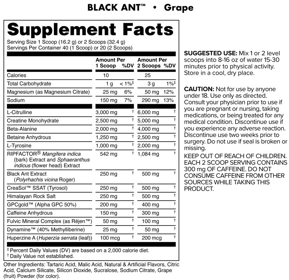 Bucked Up - Black Ant Pre - Citrus - Pre - Workout - Animal Supps | Sports Nutrition & Supplement Store | Vineland, NJ