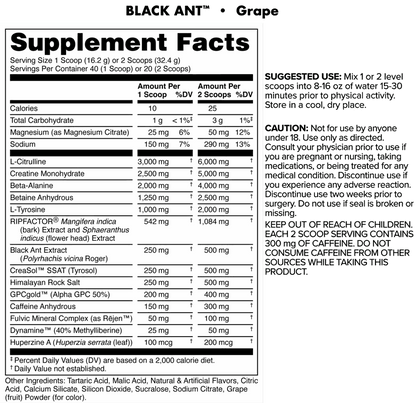 Bucked Up - Black Ant Pre - Citrus - Pre - Workout - Animal Supps | Sports Nutrition & Supplement Store | Vineland, NJ