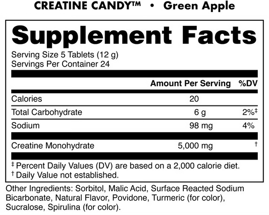 Bucked Up - Creatine Candy - Blue Raz - Creatine - Animal Supps | Sports Nutrition & Supplement Store | Vineland, NJ